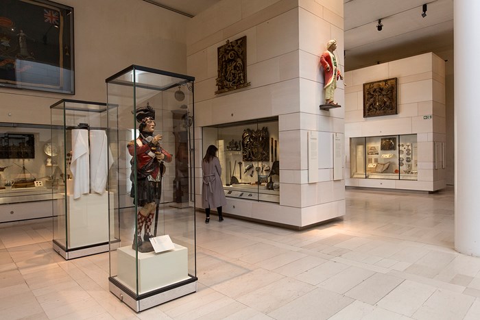 Interior of Scotland Transformed on Level 3 of the National Museum of Scotland.