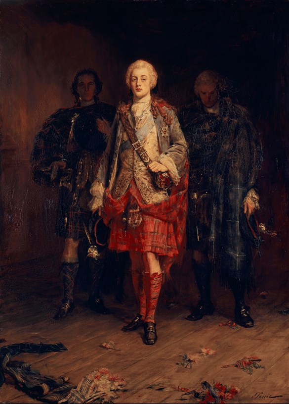 Bonnie Prince Charlie Entering the Ballroom at Holyroodhouse, before 30 Apr 1892. Royal Collection Trust / © Her Majesty Queen Elizabeth II 2017.