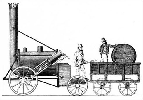 Contemporary drawing of the Rocket