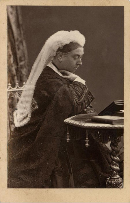 Carte-de-visite depicting Queen Victoria, by W. & D. Downey, London. From the Howarth-Loomes Collection at National Museums Scotland.