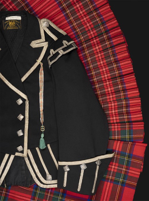 This Highland dress outfit once belonging to John Brown is also on display in the Wild and Majestic exhibition, on loan from the Scottish Tartans Authority.